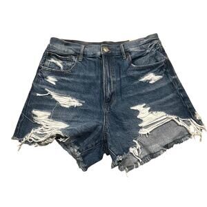 New‎ Abercrombie Highest Rise 90s Boyfriend Shorts Distressed Women’s 6 W28